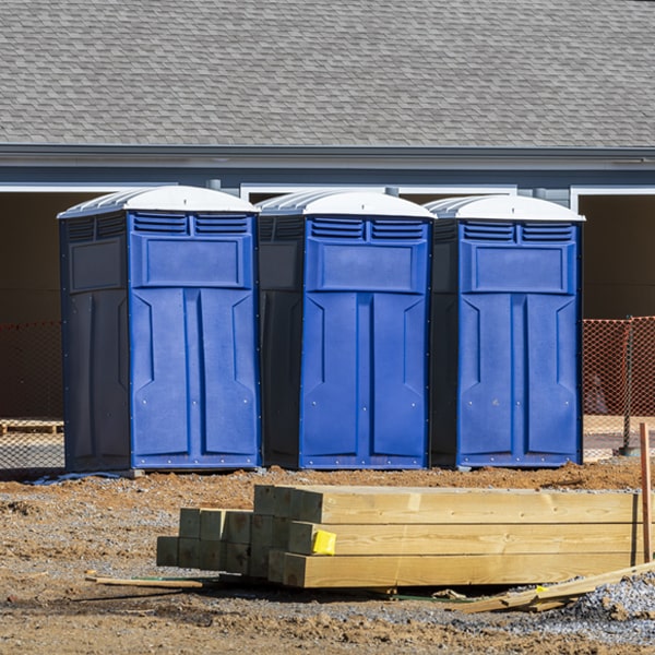 do you offer hand sanitizer dispensers inside the portable restrooms in Reading Center